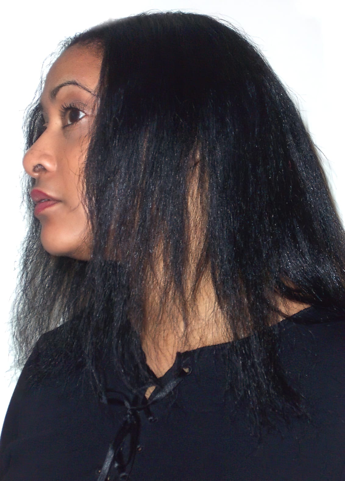 Before Picture - Afro-Caribbean Silky Straight